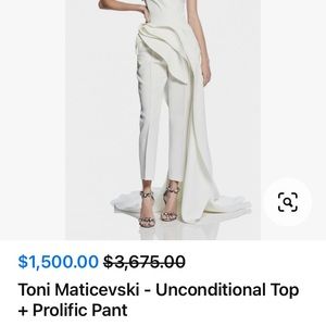 White long bustier top worn for a hour like new